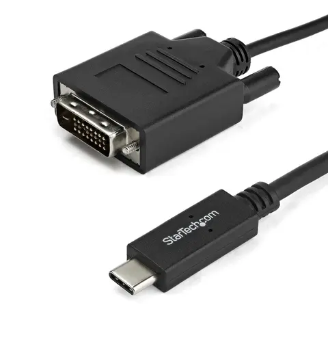 StarTech.com 6.6 ft. (2m) USB-C to DVI Cable - 1920 x 1200 - Black