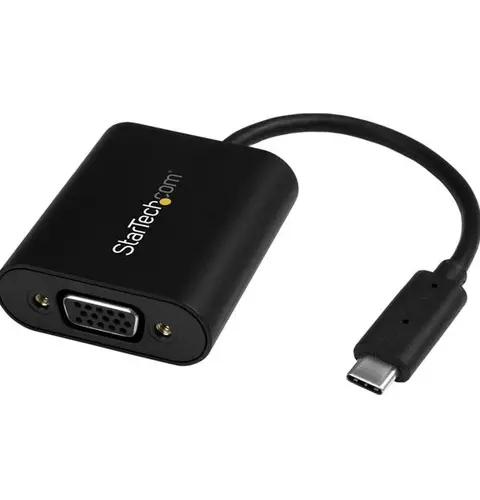 StarTech.com USB-C to VGA Adapter - with Presentation Mode Switch - 1920x1200
