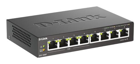 D-Link 8-Port Gigabit PoE Unmanaged Desktop Switch