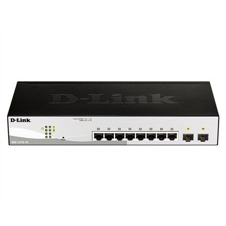 D-Link DGS-1210-10 Managed L2 Gigabit Ethernet (10/100/1000) 1U Black, Grey