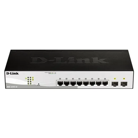 D-Link DGS-1210-10 Managed L2 Gigabit Ethernet (10/100/1000) 1U Black, Grey