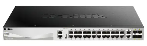 D-Link DGS-3130-30TS/E network switch Managed L3 Gigabit Ethernet (10/100/1000) Grey