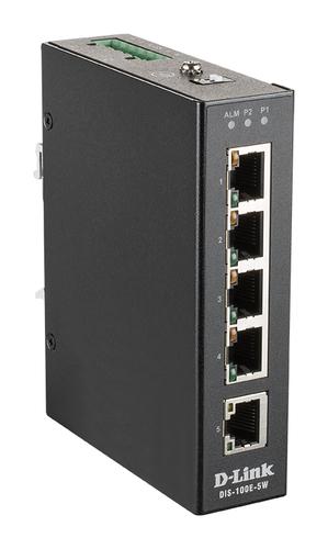 D-Link 5-Port Unmanaged Industrial Switch with 5 x 10/100 BaseT(X) ports
