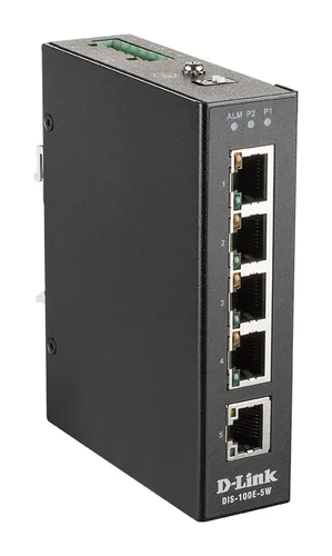 D-Link 5-Port Unmanaged Industrial Switch with 5 x 10/100 BaseT(X) ports