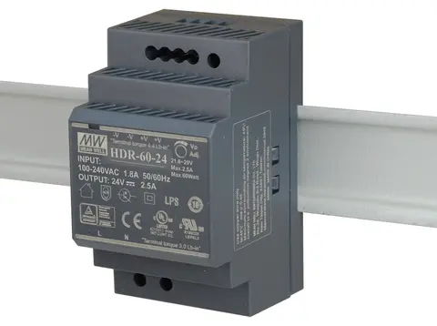 D-Link 60W Ultra slim design with 52.5mm (3SU) width Power Supply