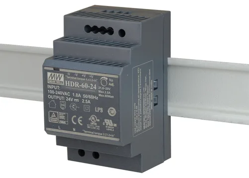 D-Link 60W Ultra slim design with 52.5mm (3SU) width Power Supply