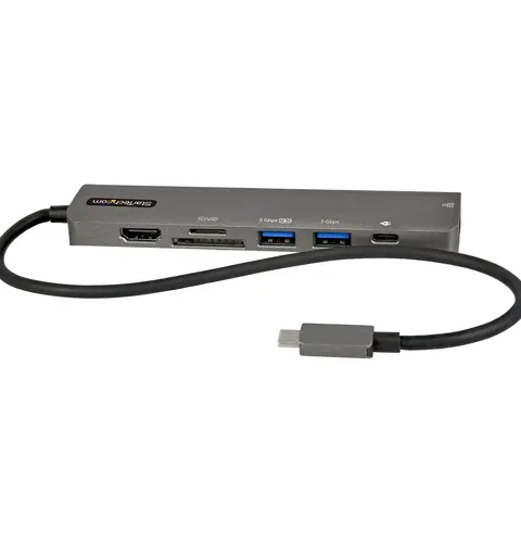 StarTech.com USB-C Multiport Adapter Hub, USB-C to 4K 60Hz HDMI, Gigabit Ethernet and 100W Laptop Charging for Macbook Pro / Air and Windows
