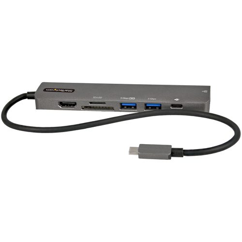 StarTech.com USB-C Multiport Adapter Hub, USB-C to 4K 60Hz HDMI, Gigabit Ethernet and 100W Laptop Charging for Macbook Pro / Air and Windows