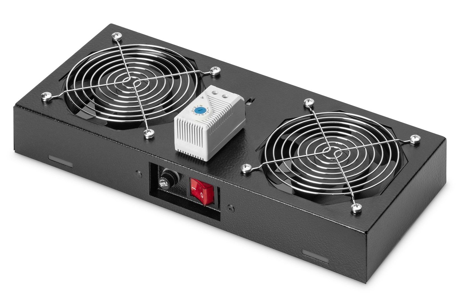 Roof-mounted fan unit for 483 mm (19") wall-mounted housing