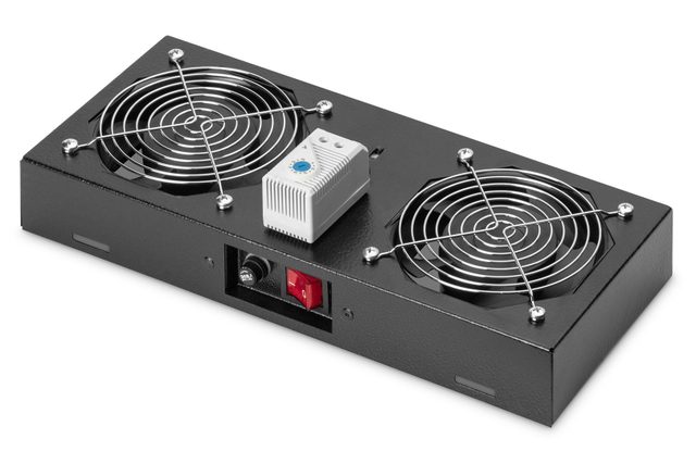Roof-mounted fan unit for 483 mm (19") wall-mounted housing