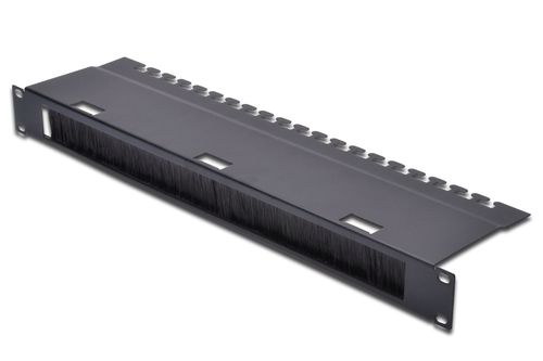 Cable Management Panel with Brush Strip for 483 mm (19") Cabinets, 1U