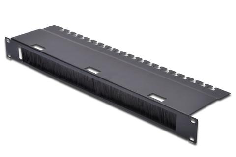 Cable Management Panel with Brush Strip for 483 mm (19") Cabinets, 1U