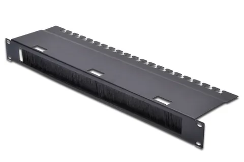 Cable Management Panel with Brush Strip for 483 mm (19") Cabinets, 1U