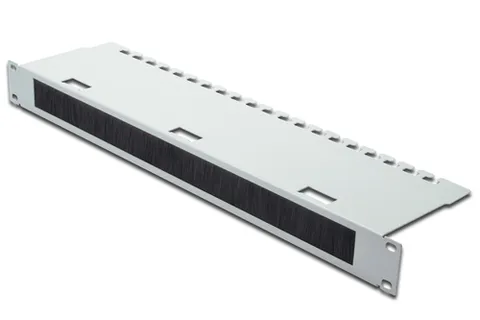 Cable Management Panel with Brush Strip for 483 mm (19") Cabinets, 1U