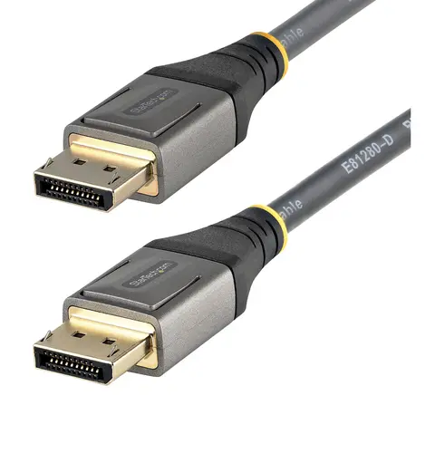 StarTech.com 3ft (1m) VESA Certified DisplayPort 1.4 Cable - 8K 60Hz HDR10 - Ultra HD 4K 120Hz Video - DP 1.4 Cable / Cord - For Monitors/Displays - DisplayPort to DisplayPort Cable - M/M