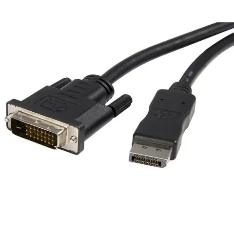 StarTech.com 10ft (3m) DisplayPort to DVI Cable - DisplayPort to DVI Adapter Cable 1080p Video - DisplayPort to DVI-D Cable Single Link - DP to DVI Monitor Cable - DP 1.2 to DVI Converter