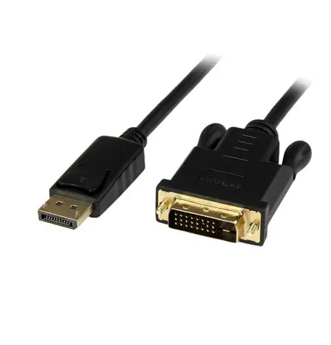 StarTech.com 3ft (1m) DisplayPort to DVI Cable - 1080p Video - Active DisplayPort to DVI Adapter Cable - DisplayPort to DVI-D Cable Converter Single Link - DP 1.2 to DVI Monitor Cable