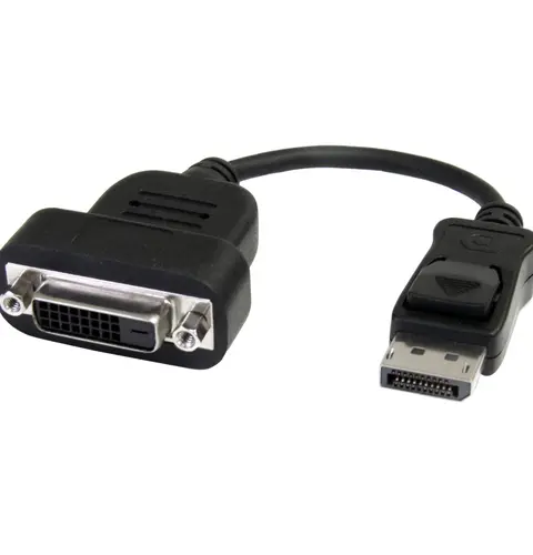 StarTech.com DisplayPort to DVI Adapter - Active DisplayPort to DVI-D Adapter/Video Converter 1080p - DP 1.2 to DVI Monitor Cable Adapter Dongle - DP to DVI Adapter - Latching DP Connector