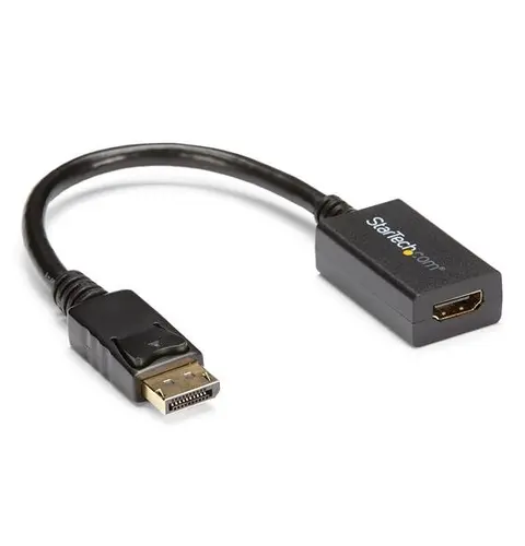StarTech.com DisplayPort to HDMI Adapter - DP 1.2 to HDMI Video Converter 1080p - DP to HDMI Monitor/TV/Display Cable Adapter Dongle - Passive DP to HDMI Adapter - Latching DP Connector