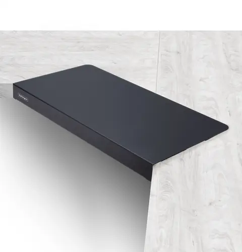 StarTech.com Clamp-On Steel Desk Corner Sleeve for L-Shaped/Corner Desk, For 0.5-1.5in (12.7-38.1mm) Desks, Increase Space for Keyboard/Mouse, Desk Extender/Tray For Wooden/Steel Desks, Ships Assembled
