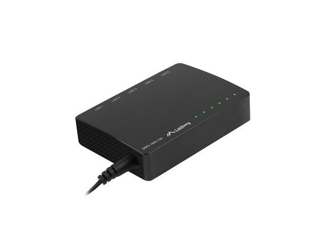 Lanberg DSP2-1005-12V network switch Unmanaged Gigabit Ethernet (10/100/1000) Black