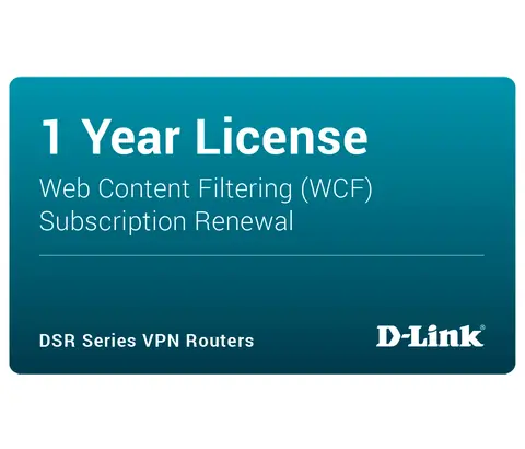 D-Link DSR-250 Dynamic Web Content Filtering License 12-months