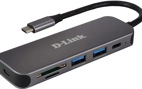 D-Link 5-in-1 USB-C Hub with Card Reader DUB-2325