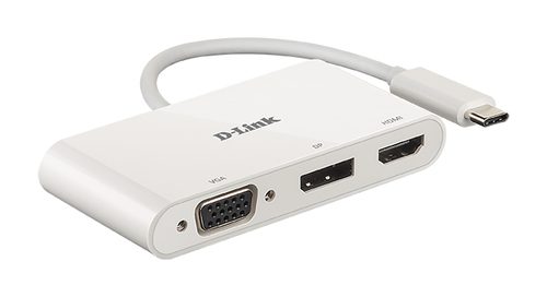 D-Link USB-C to HDMI/DisplayPort/VGA Video Adapter