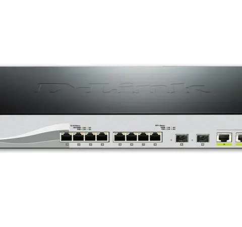 D-Link DXS-1210-12TC/E network switch Managed L2 10G Ethernet (100/1000/10000) 1U Black, Silver