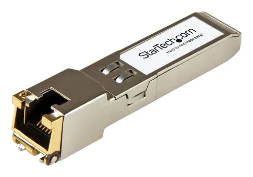 StarTech.com Brocade E1MG-TX Compatible SFP Module - 1000BASE-T - SFP to RJ45 Cat6/Cat5e - 1GE Gigabit Ethernet SFP - RJ-45 100m