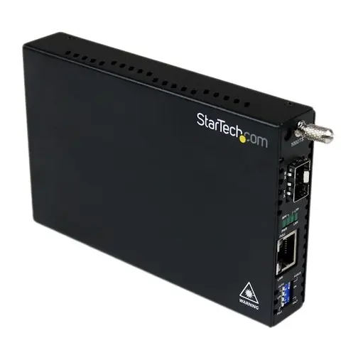 StarTech.com Gigabit Ethernet Fiber Media Converter with Open SFP Slot