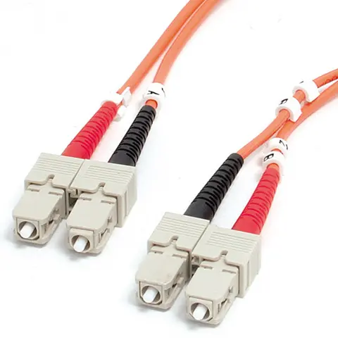 StarTech.com 1m (3.3ft) SC to SC OM1 Multimode Fiber Optic Cable, 62.5/125 Fiber Size, 10G Networks - LSZH Fiber Patch Cord