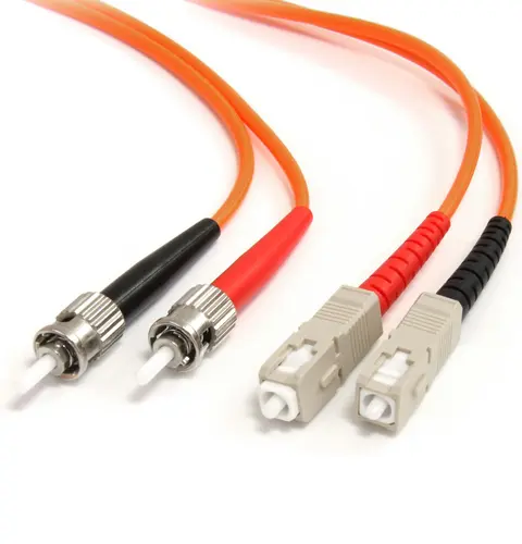 StarTech.com Fiber Optic Cable - Multimode Duplex 62.5/125 - LSZH - ST/SC - 2 m