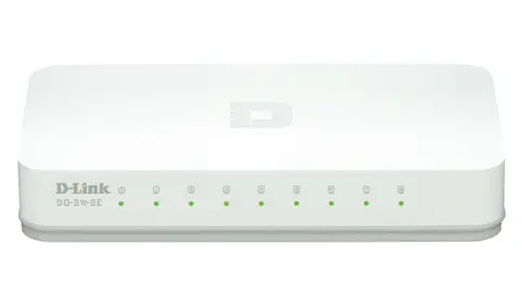 D-Link GO-SW-8E/E network switch Unmanaged Fast Ethernet (10/100) White