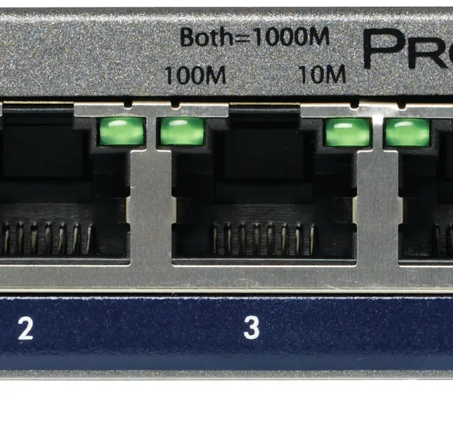 NETGEAR GS105E-200PES network switch Managed L2/L3 Gigabit Ethernet (10/100/1000) Grey