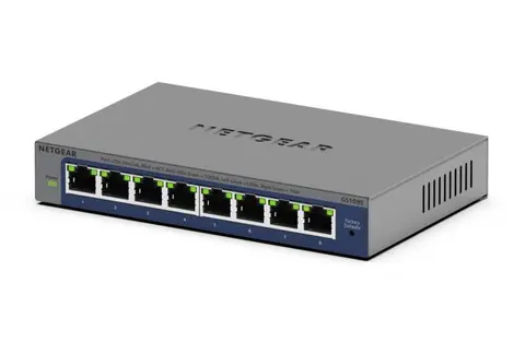 NETGEAR GS108Ev4 Unmanaged L2/L3 Gigabit Ethernet (10/100/1000) Grey