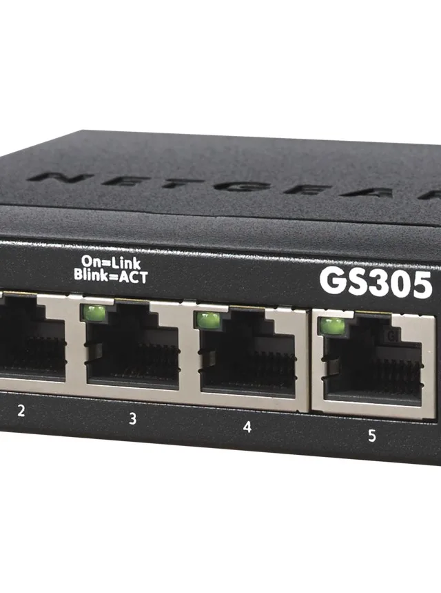 NETGEAR GS305 Unmanaged L2 Gigabit Ethernet (10/100/1000) Black