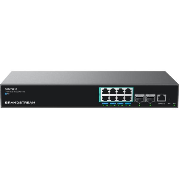 Grandstream GWN7821P 8 2 Port Multi-Gigabit PoE Switch