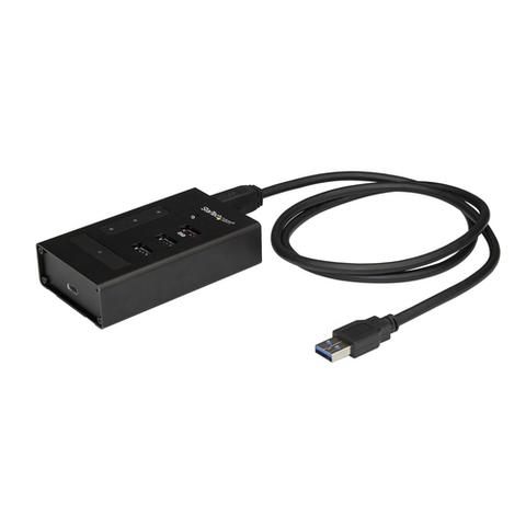 StarTech.com 4 Port USB 3.0 Hub - USB Type-A to 1x USB-C & 3x USB-A - Commercial Metal USB Hub - SuperSpeed 5Gbps USB 3.1/3.2 Gen 1 - Self Powered - BC 1.2 Fast Charge - Mountable/Rugged~4 Port USB 3.0 Hub - USB Type-A to 1x USB-C & 3x USB-A - Commercial Metal USB Hub - SuperSpeed USB 3.2 Gen 1 (5Gbps)- Self Powered - BC 1.2 Fast Charge - Mountable/Rugged