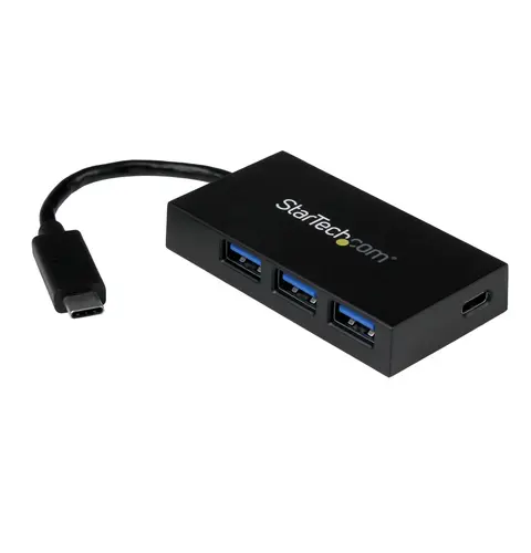 StarTech.com 4-Port USB-C Hub - USB-C to 1x USB-C and 3x USB-A - USB 3.0 Hub~4-Port USB-C Hub - USB-C to 1x USB-C and 3x USB-A - USB 3.0 Hub - 5Gbps