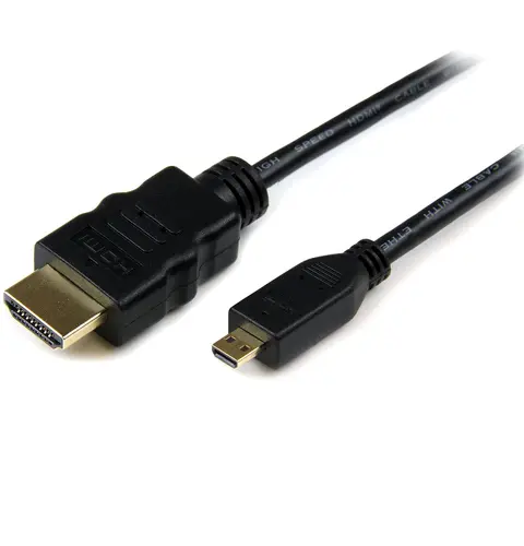 StarTech.com 3m Micro HDMI to HDMI Cable with Ethernet - 4K 30Hz Video - Durable High Speed Micro HDMI Type-D to HDMI 1.4 Adapter Cable/Converter Cord - UHD HDMI Monitors/TVs/Displays - M/M