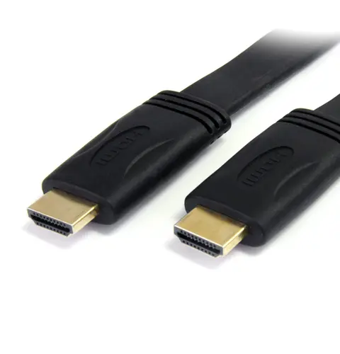 StarTech.com 1,8m Flat High Speed HDMI Cable with Ethernet - Ultra HD 4k x 2k HDMI Cable - HDMI to HDMI M/M~6 ft Flat High Speed HDMI Cable with Ethernet - Ultra HD 4k x 2k HDMI Cable - HDMI to HDMI M/M