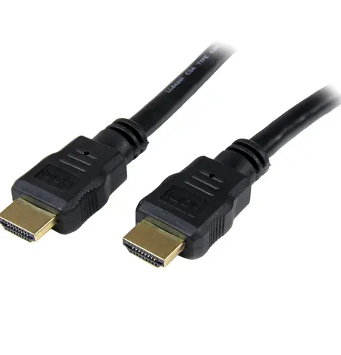 StarTech.com 1m (3ft) HDMI Cable - 4K High Speed HDMI Cable with Ethernet - UHD 4K 30Hz Video - HDMI 1.4 Cable - Ultra HD HDMI Monitors, Projectors, TVs & Displays - Black HDMI Cord - M/M
