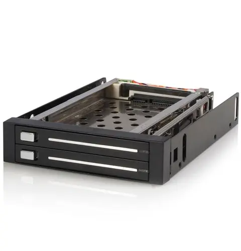StarTech.com 2 Drive 2.5in Trayless Hot Swap SATA Mobile Rack Backplane