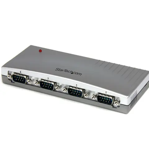 StarTech.com 4 Port USB to RS232 Serial DB9 Adapter Hub