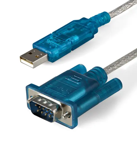 StarTech.com 3ft (91cm) 1-Port USB to RS232 DB9 Serial Adapter Cable, USB to Serial Adapter Cable - M/M