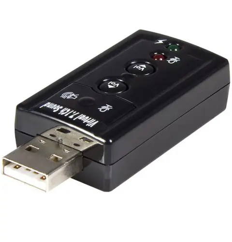 StarTech.com Virtual 7.1 USB Stereo Audio Adapter External Sound Card