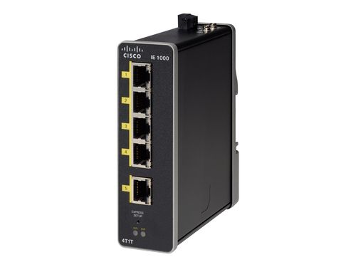 Cisco IE-1000-4T1T-LM network switch Managed Fast Ethernet (10/100) Black