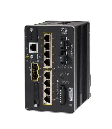 Cisco IE-3200-8P2S-E network switch Managed L2 Fast Ethernet (10/100) Power over Ethernet (PoE) Black
