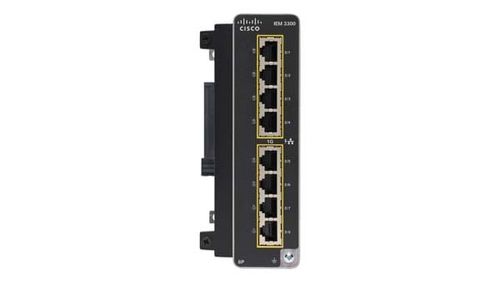 Cisco IEM-3300-8P= network switch Managed L2 Gigabit Ethernet (10/100/1000) Power over Ethernet (PoE) Black